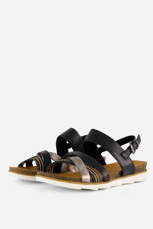 Marco Tozzi Sandalen zwart Synthetisch