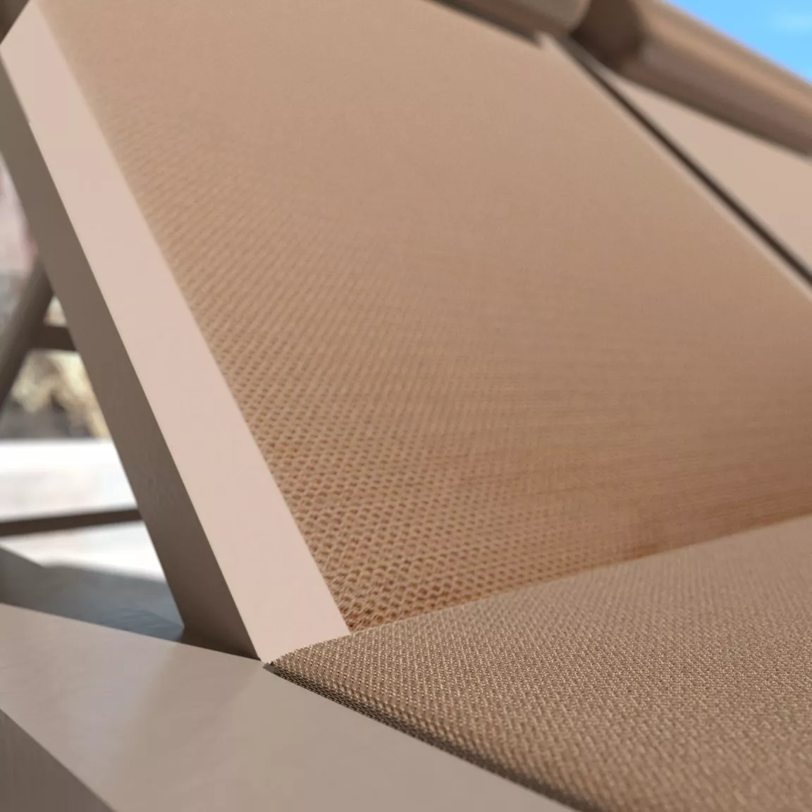 Transat double en aluminium Pirae Taupe