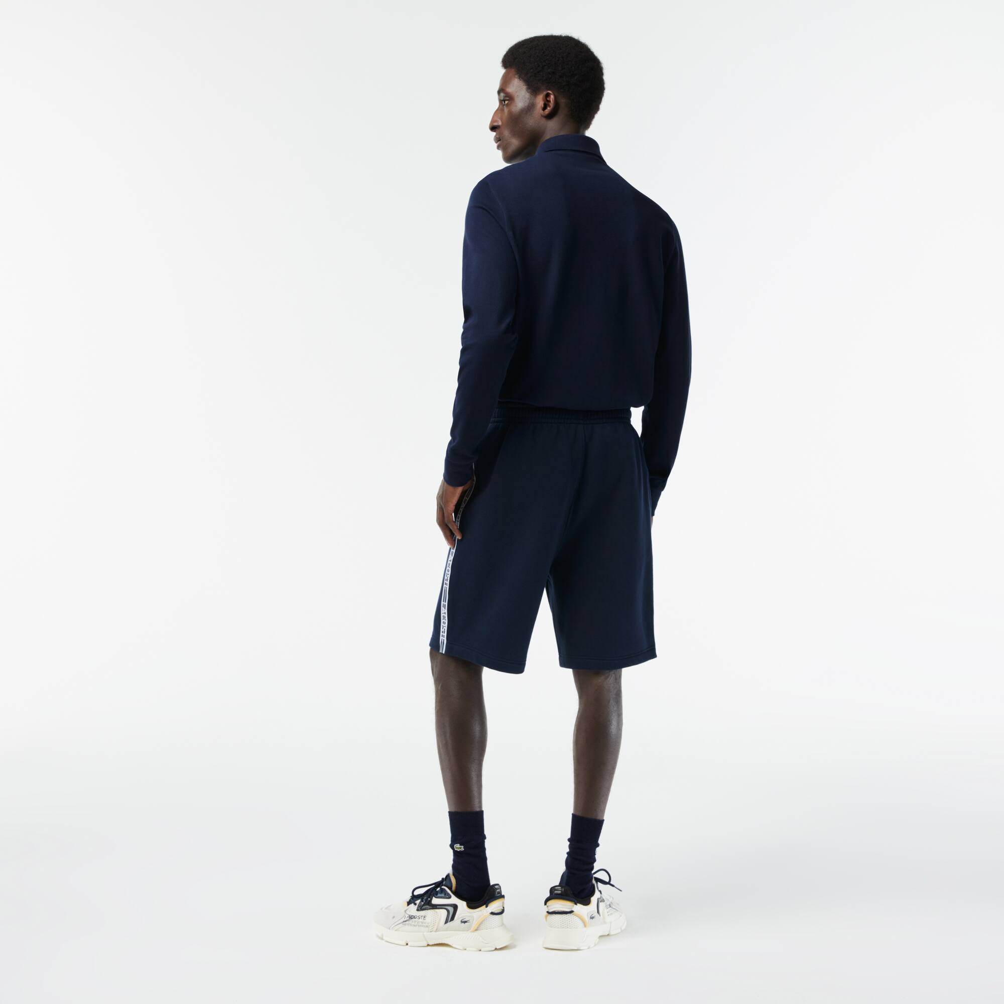 Short Jogger homme Lacoste en molleton de coton Shorts - Bleu - Lacoste - Homme