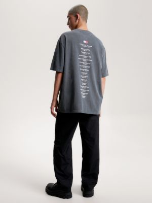 Camiseta oversized com logo de tigre