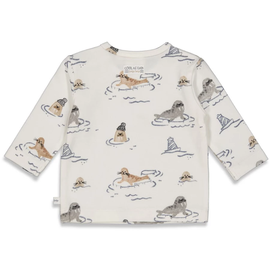 Feetje Langarmshirt Cool As Ever Offwhite