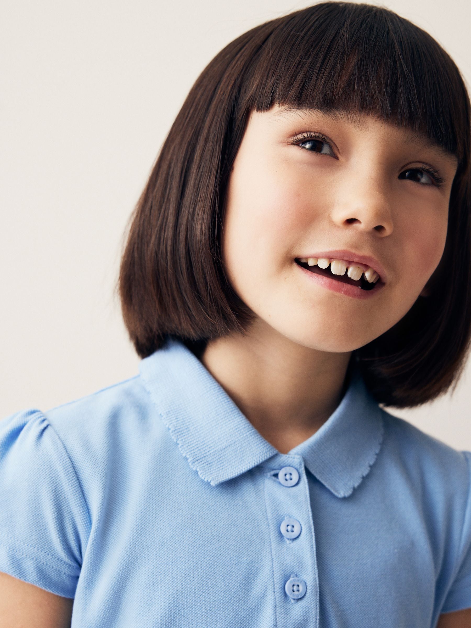 Blauw - 2 -pack 100% katoenen poloshirts met korte mouwen (3-16jaar)