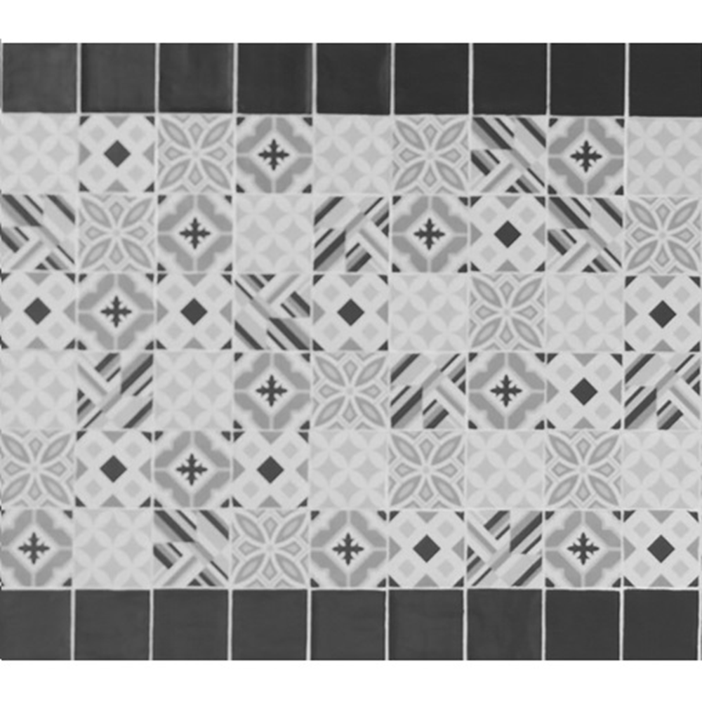 Terre d'Azur Madelaine wandtegel 13x13cm zwart - 30 stuks per doos