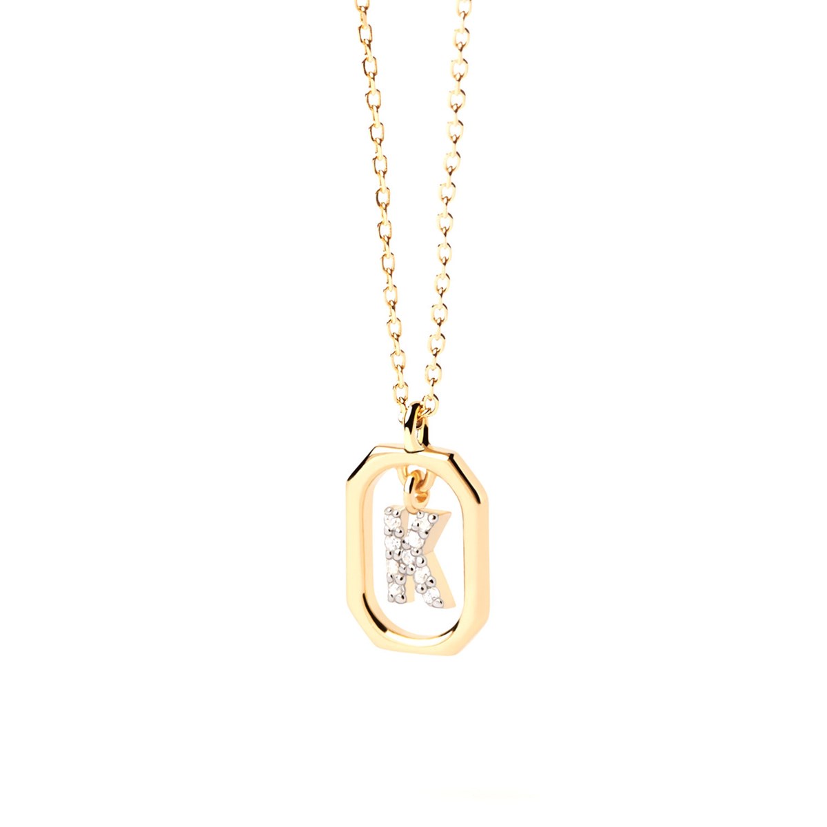 Collier Pdpaola Lettre K Mini doré