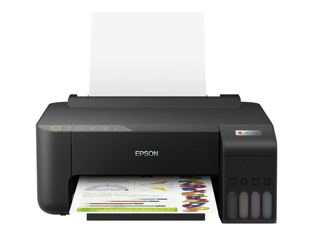 Epson EcoTank L1270 - Printer - farve - blækprinter - ITS - A4 - 5760 x 1440 dpi - op til 10 spm (mono) / op til 5 spm (farve) - kapacitet: 100 ark - USB, Wi-Fi - sort