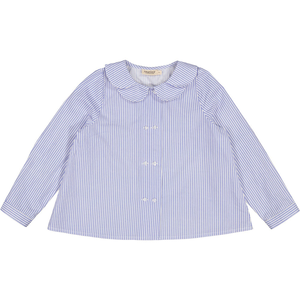 Køb MarMar Poplin Bolich Blue Strips Talea Skjorte