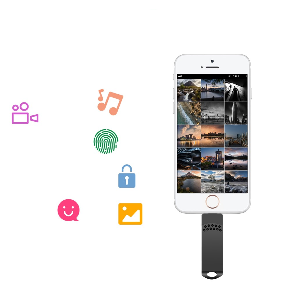(256GB) 3in1 USB Lightning / USB C / USB A Speicher Stick Flash Drive USB 3.0 - Silber