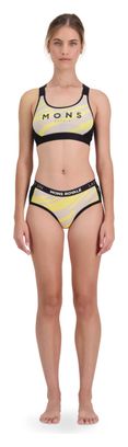 Brassière Mons Royale Stella X-Back Merino Jaune