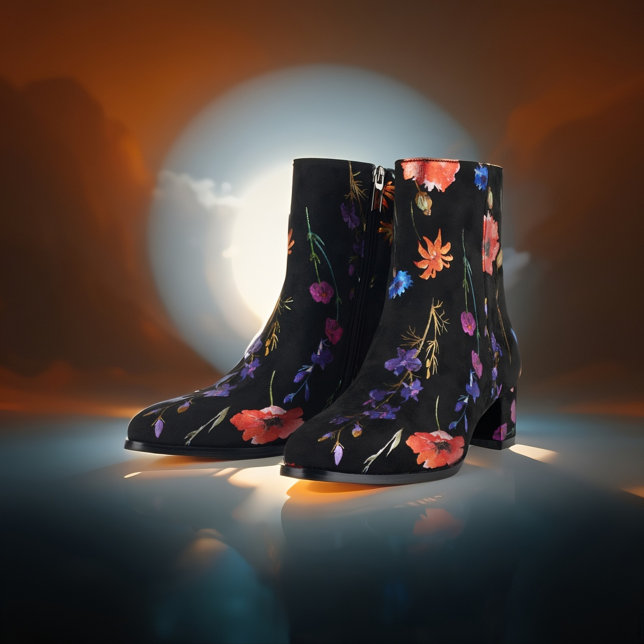 Velour Flora Lady Boot
