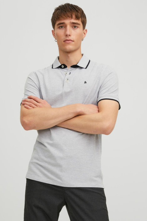 Jack & Jones grijze heren polo