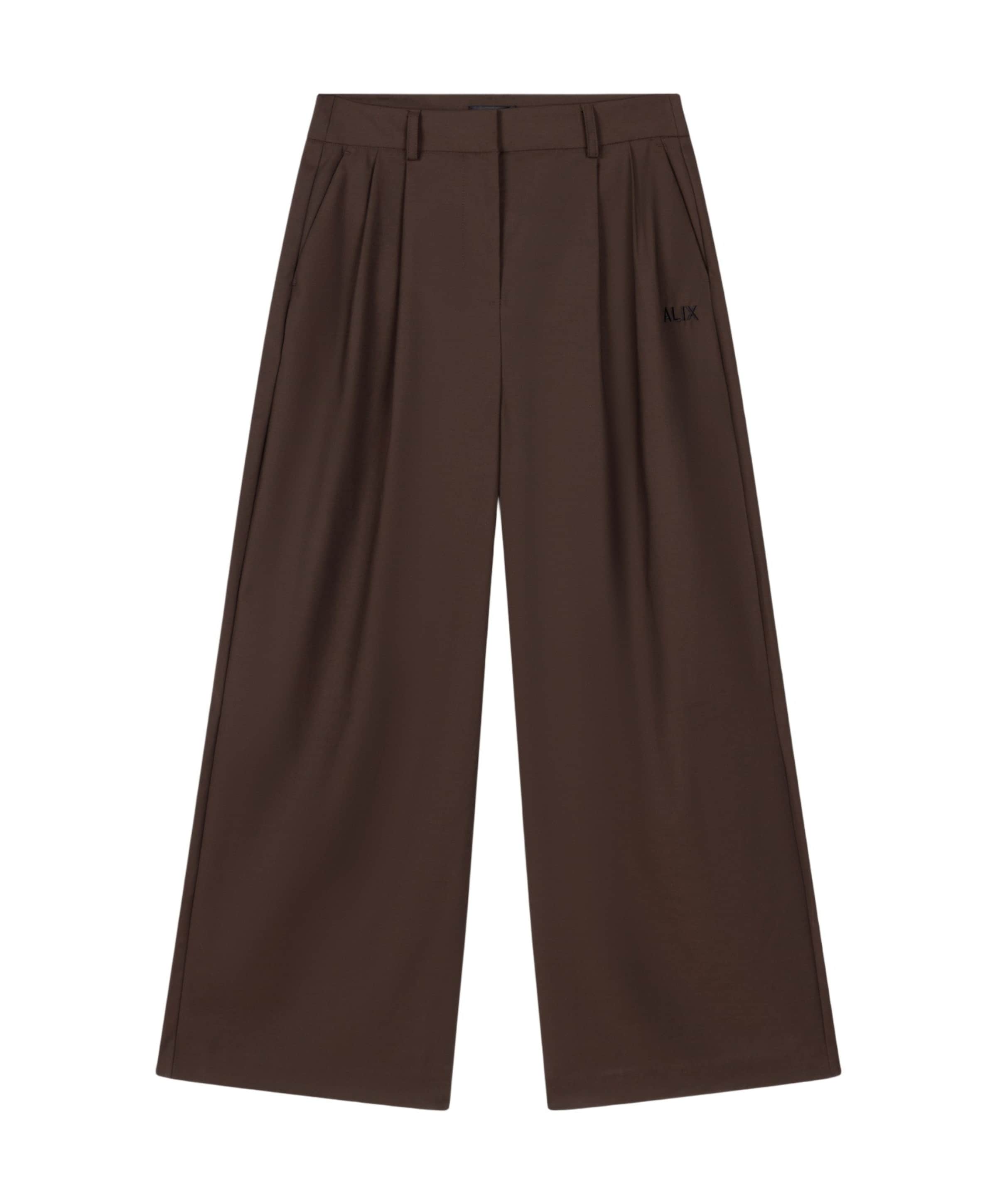 Alix The Label WIDE LEG dames broek bruin