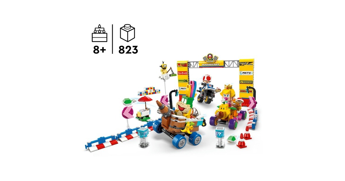 LEGOSuper Mario - Mario Kart – Baby Peach en grand prix–set Constructiespeelgoed  (72036)