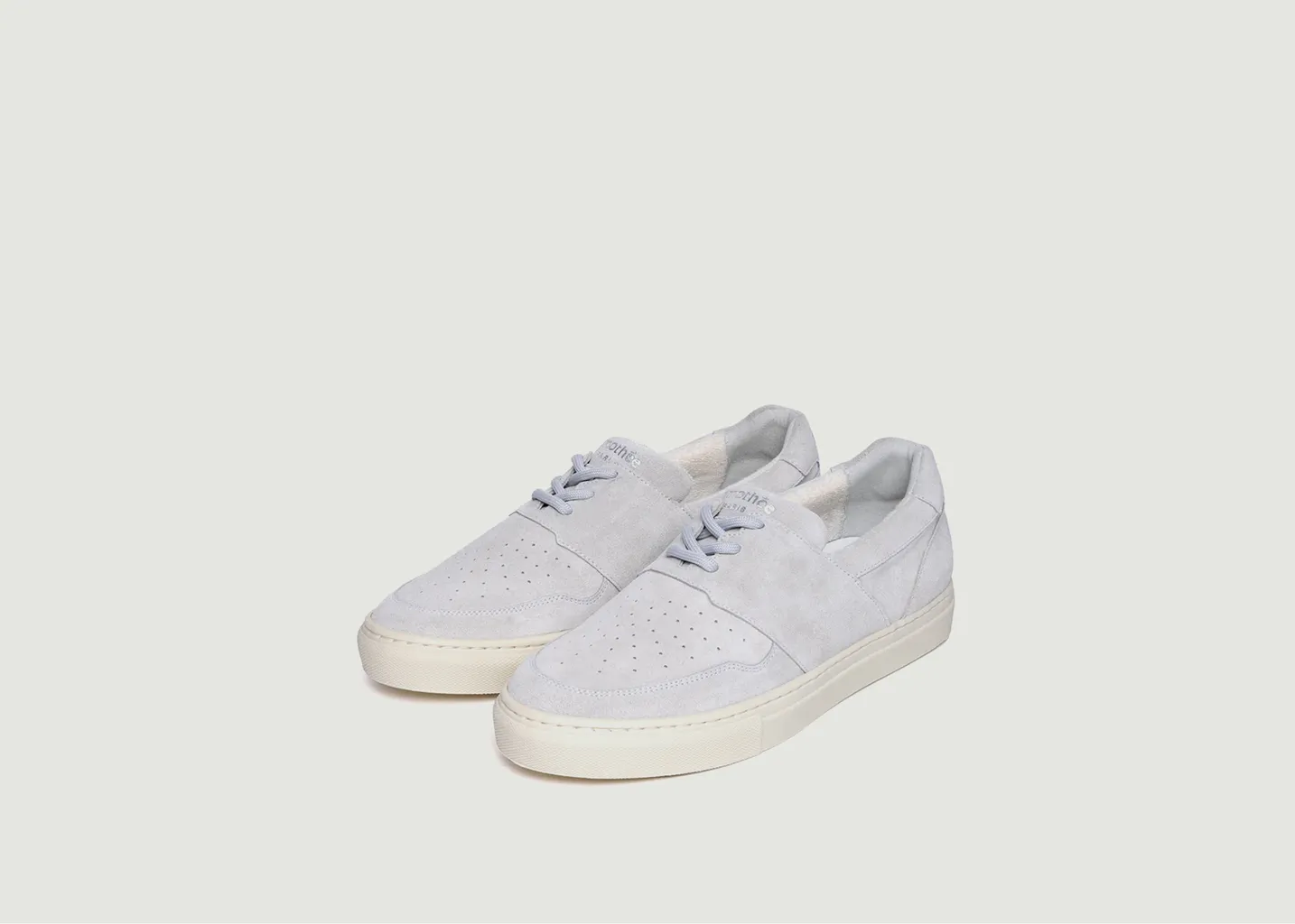 Sneakers basses en cuir suédé Pyla Oyster Timothée Paris