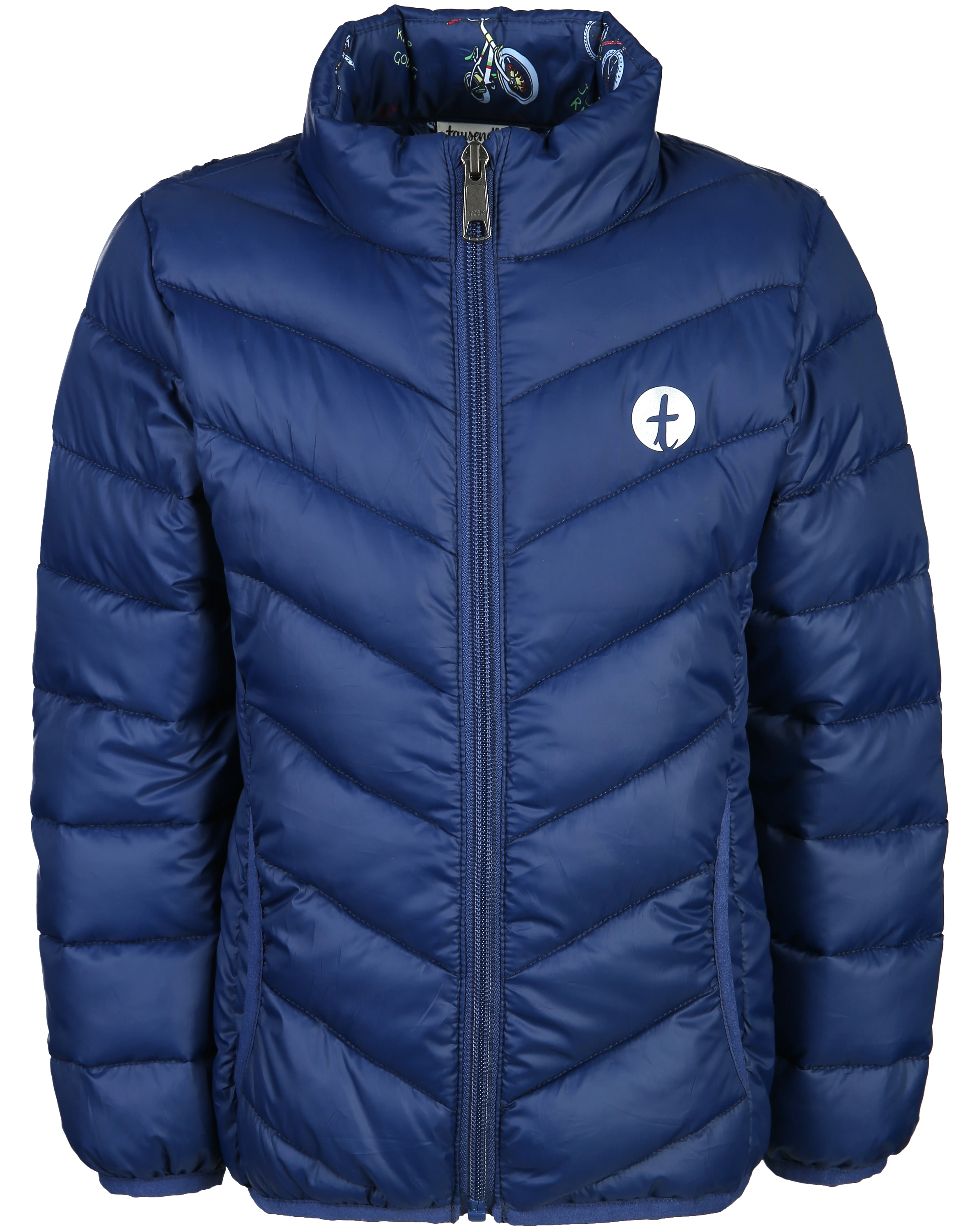 Steppjacke BMX in blau