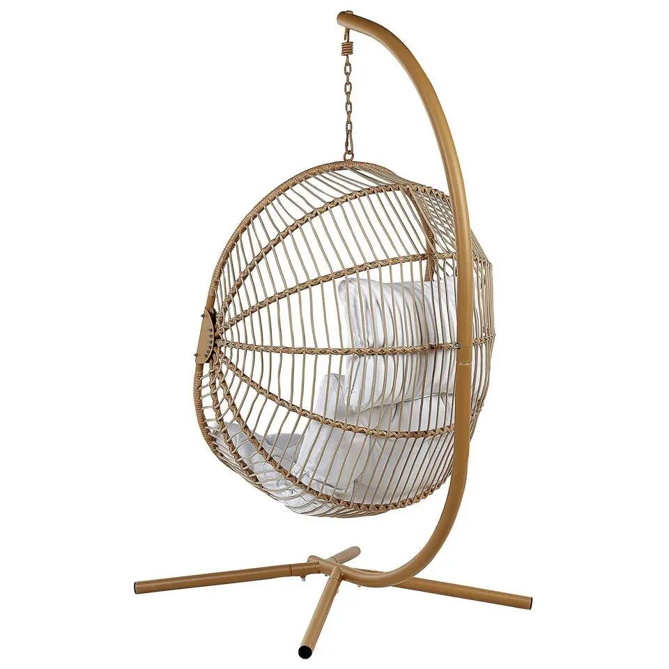 ACRI - Hangstoel - Beige - PE rotan