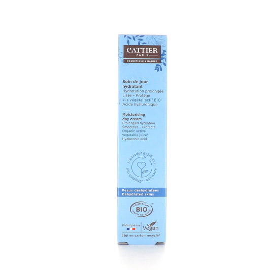 Cattier soin de jour hydratant bio - Peau déshydratée, ridules