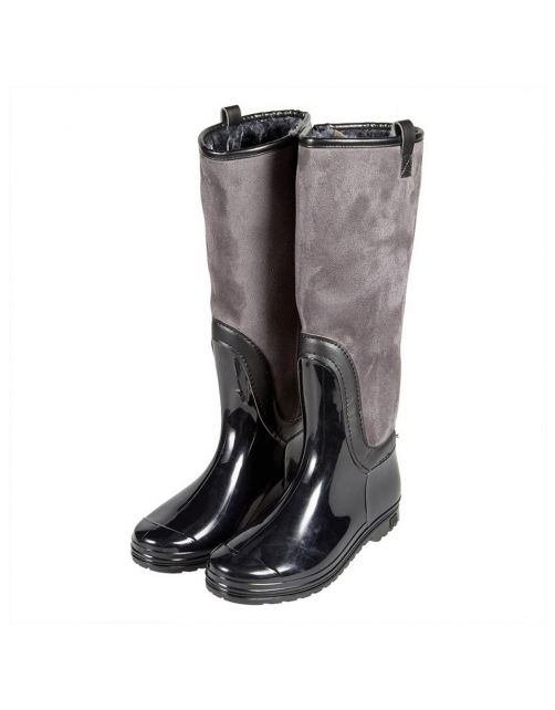 Xq Footwear Dames Regenlaars Zwart&Grijs - Laarzen