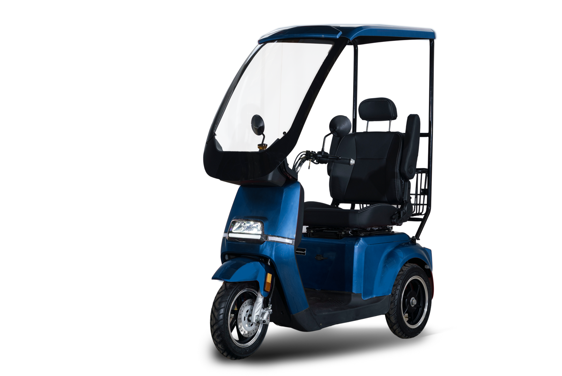 Stormborn R5 Elektro-Dreiradroller 25 km/h - blau - mit Dach
