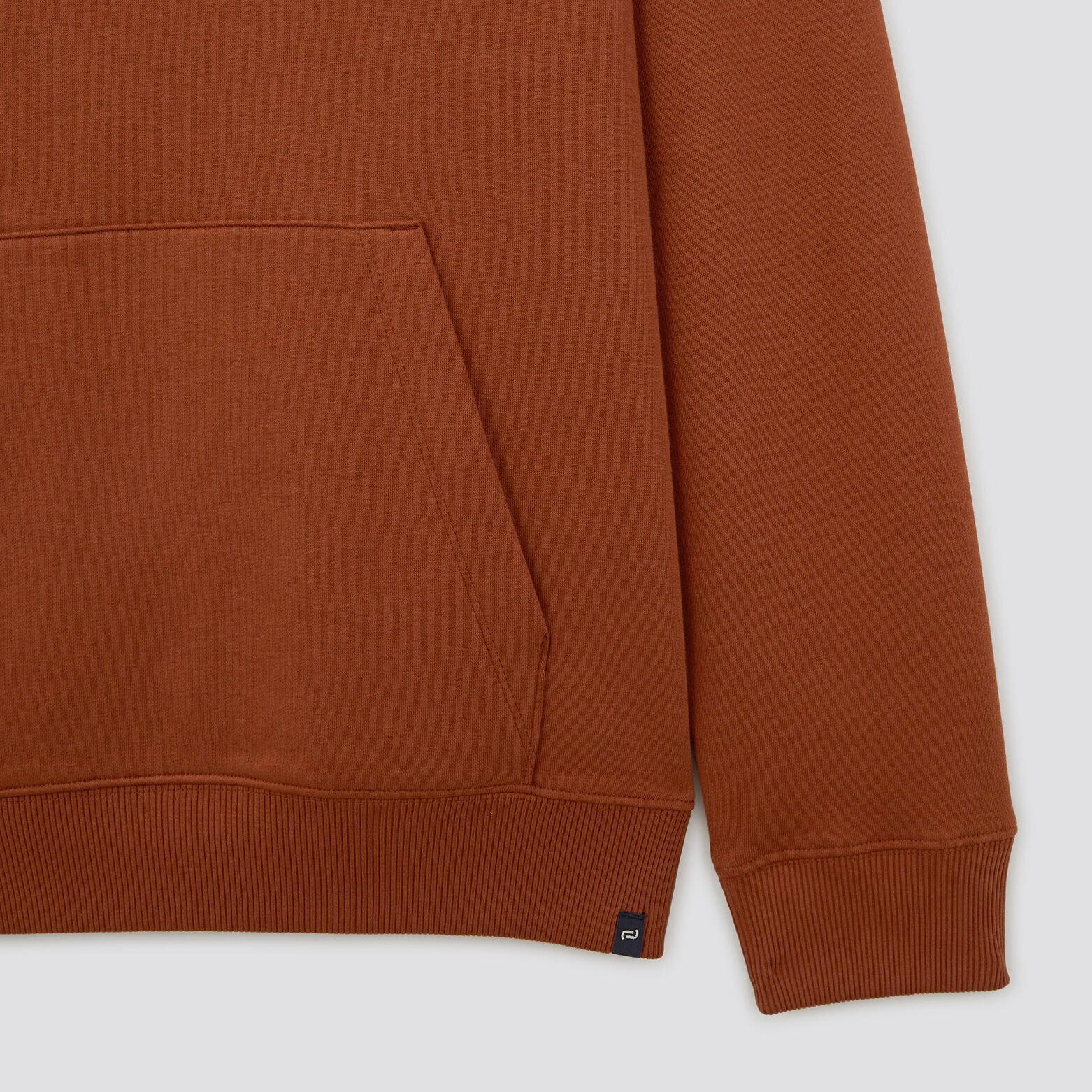 Sweat à capuche essentiel Marron
