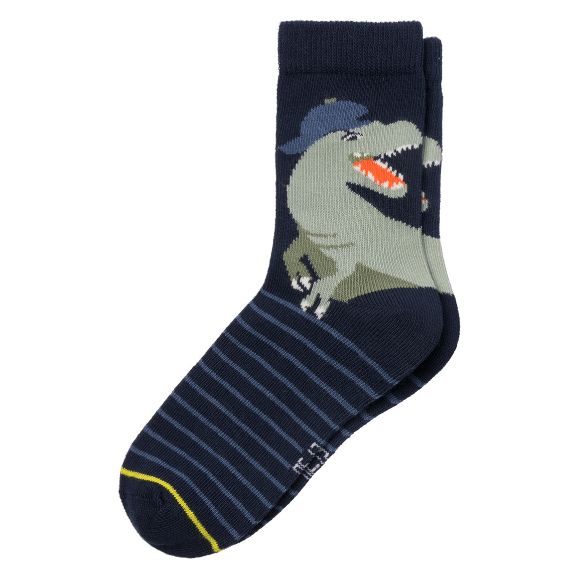 Topolino 3 Paar Jungen Socken mit Dinos cremeweiss / blau / dunkelblau