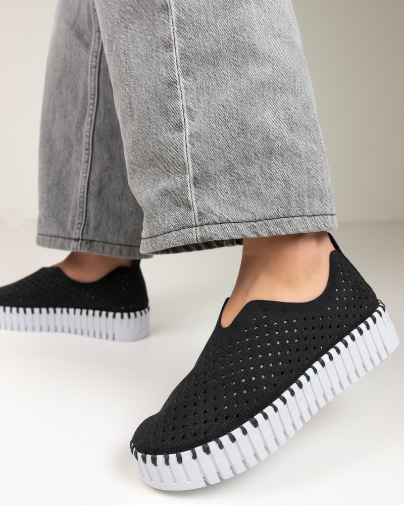 Ilse Jacobsen Tulip Instapschoenen  - zwart