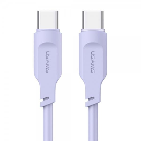 USAMS Kabel Lithe Series USB-C/USB-C 1.2 m Lila