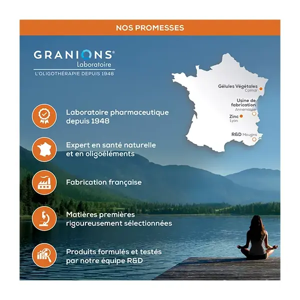 Granions Zinc 15mg 60 gélules