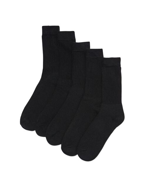 5 paires de chaussettes de sport homme noir
