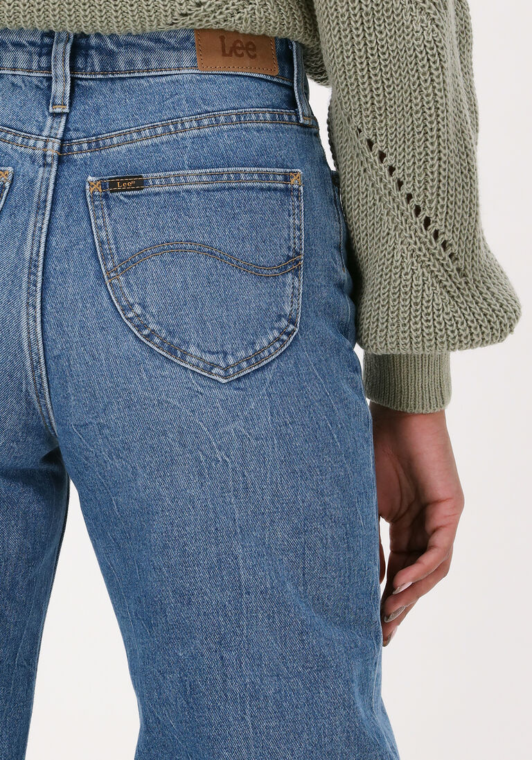 LEE lichtblauwe lee wide jeans wide leg long