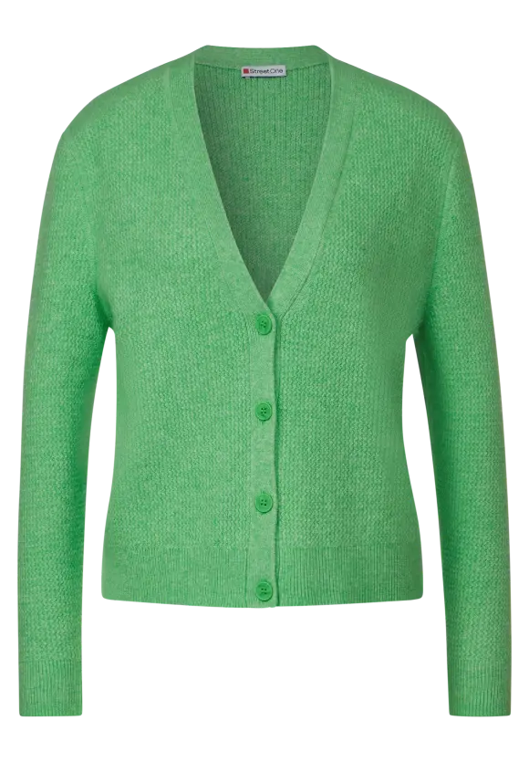 V-Ausschnitt Cardigan - light spring green mel.