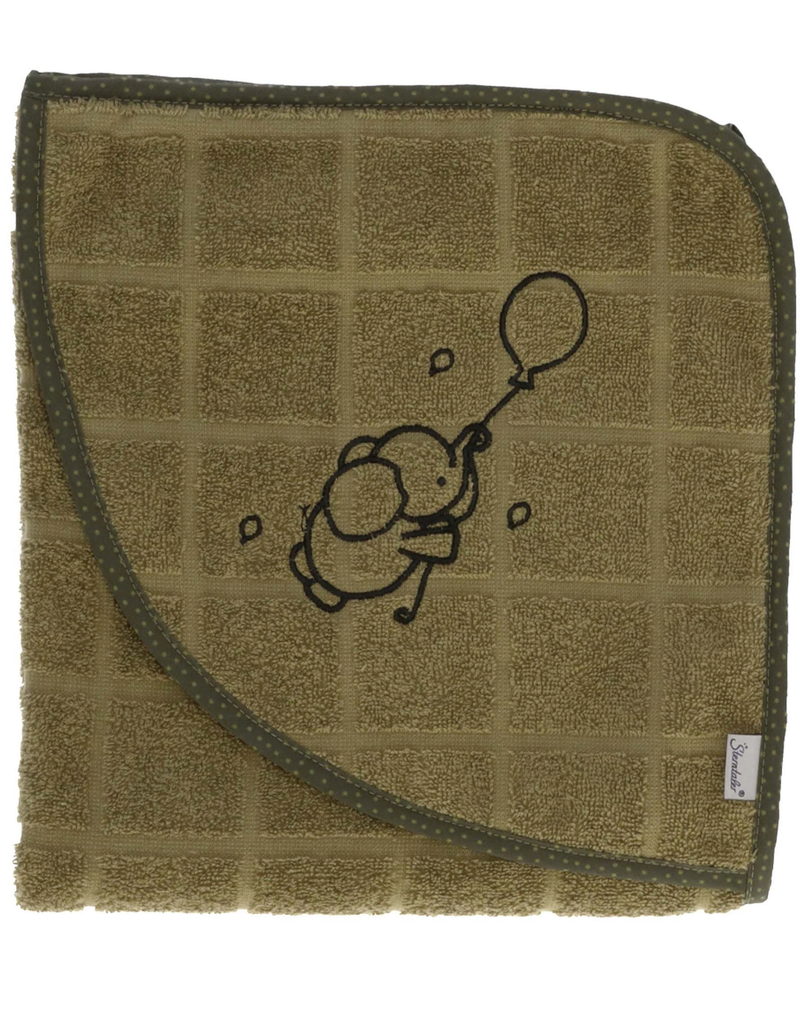 Kapuzen-Badetuch EDDY BALLOON (100x100) in grün