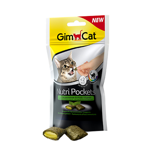 GimCat Nutri Pockets with Catnip and Multi-Vitamin