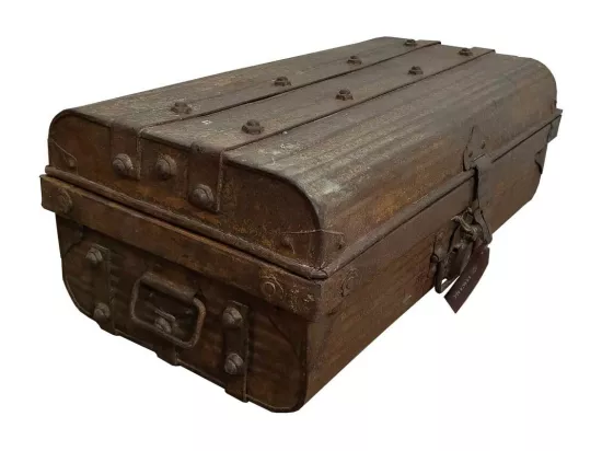 Valise en métal marron 60x33x23h