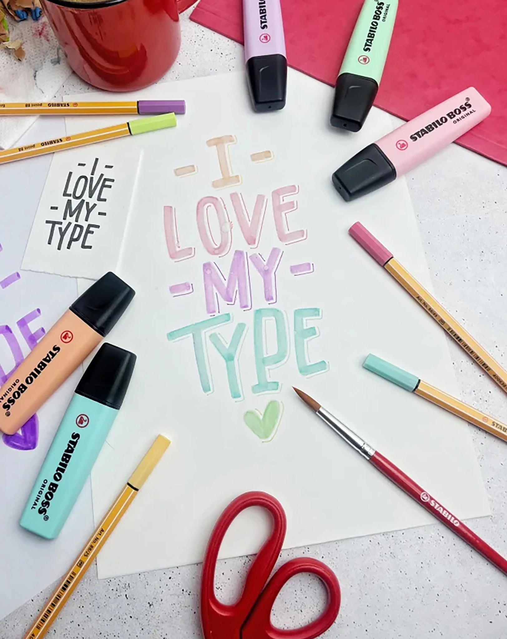 Textmarker STABILO® BOSS ORIGINAL ARTY 5er-Pack in warm