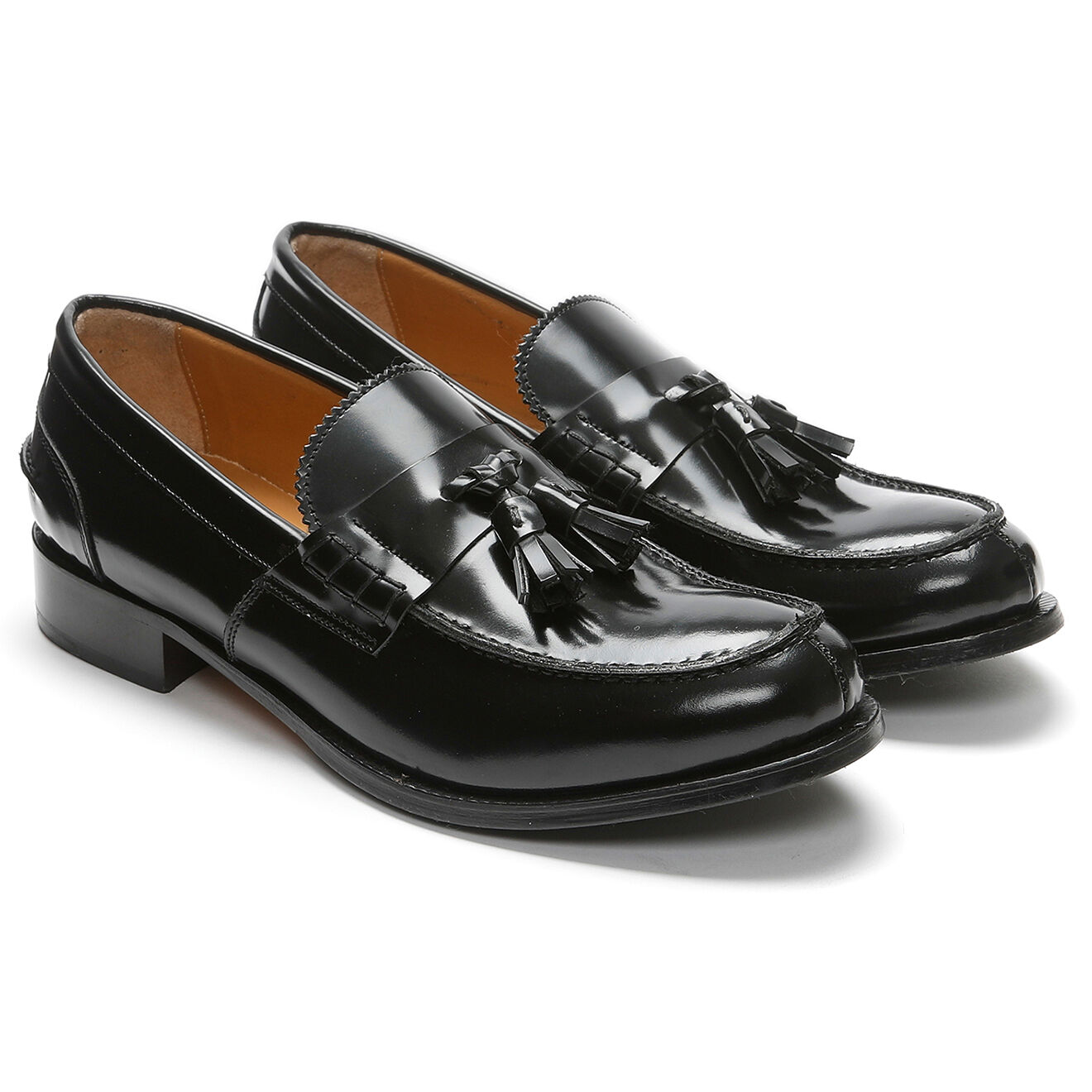 British Passport Mocassins en Cuir Mark noirs