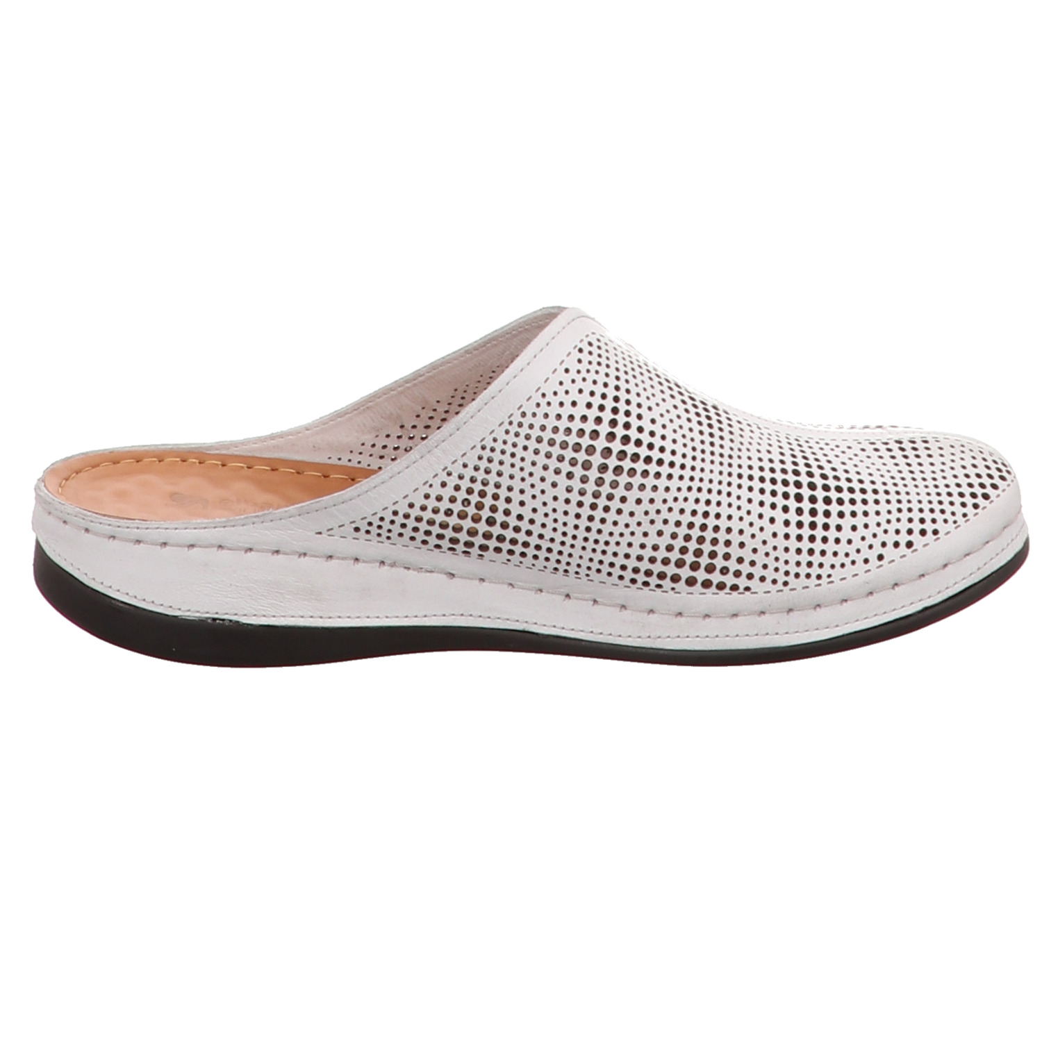 elbandi Pantolette weiß weiss/weiss kombi