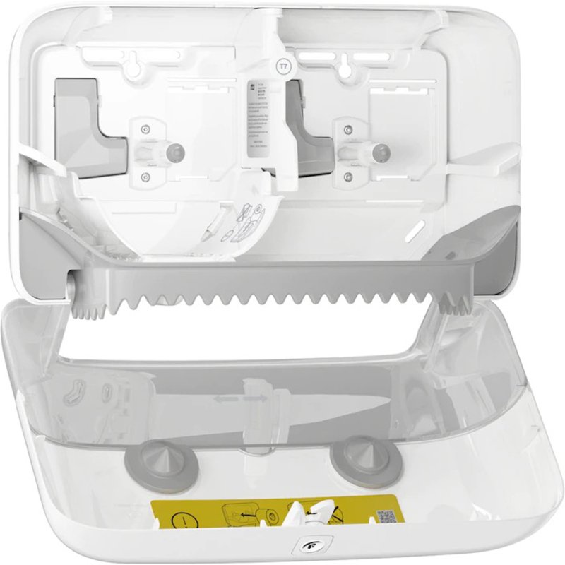 Distributeur pour papier toilette rouleau mid-size sans mandrin blanc Tork T7