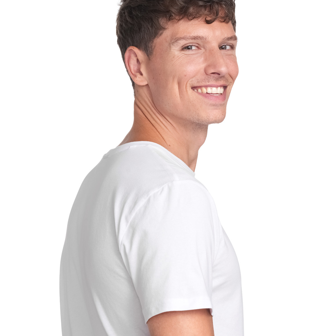 VanVaan 2 Herren T-Shirts mit Rundhalsausschnitt weiss