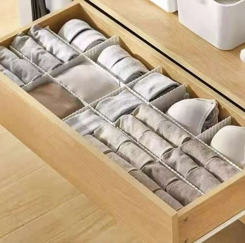 4-Pack justerbare skuffedeler | Organiser skuffer