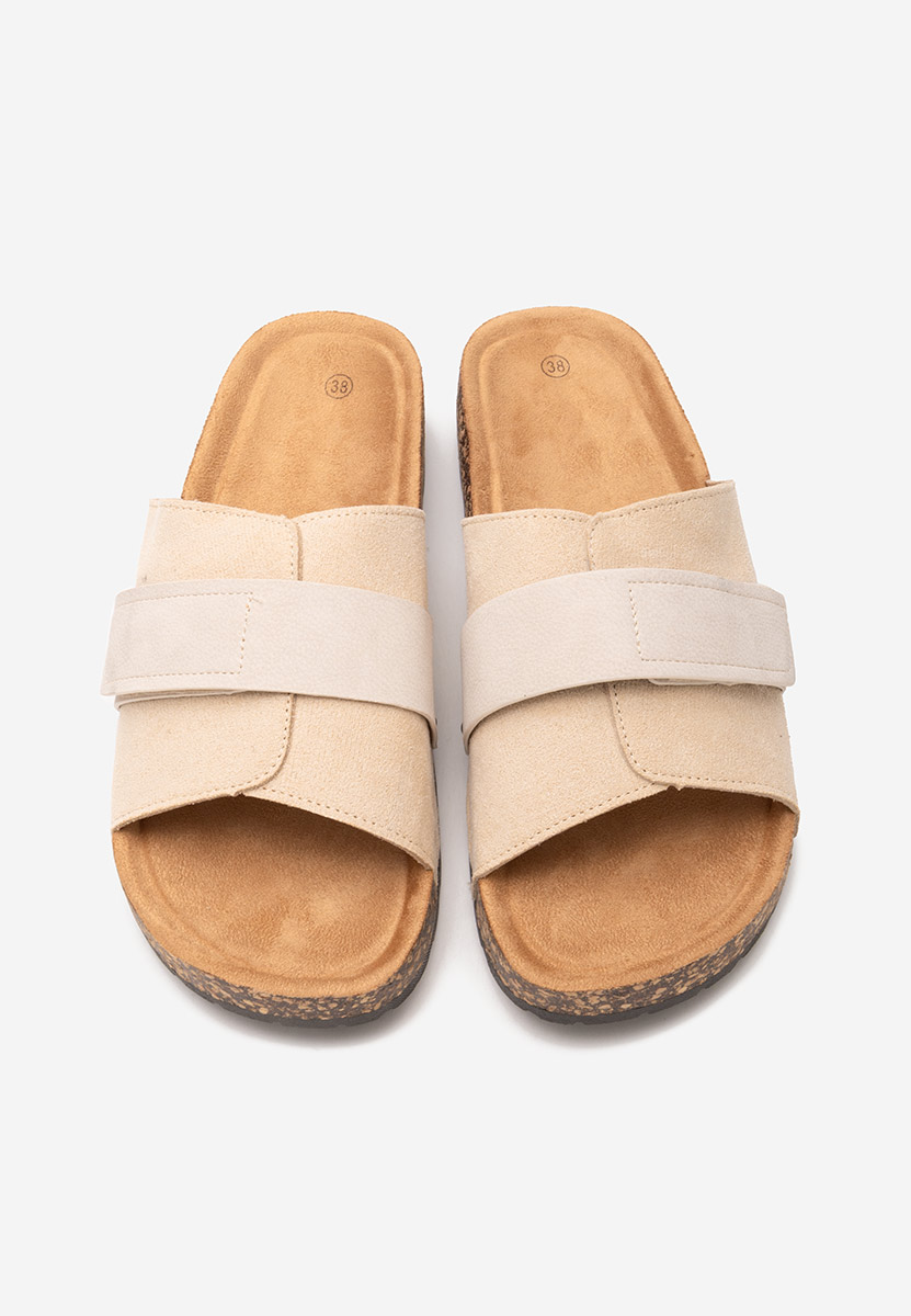 Mules femme beige Miela