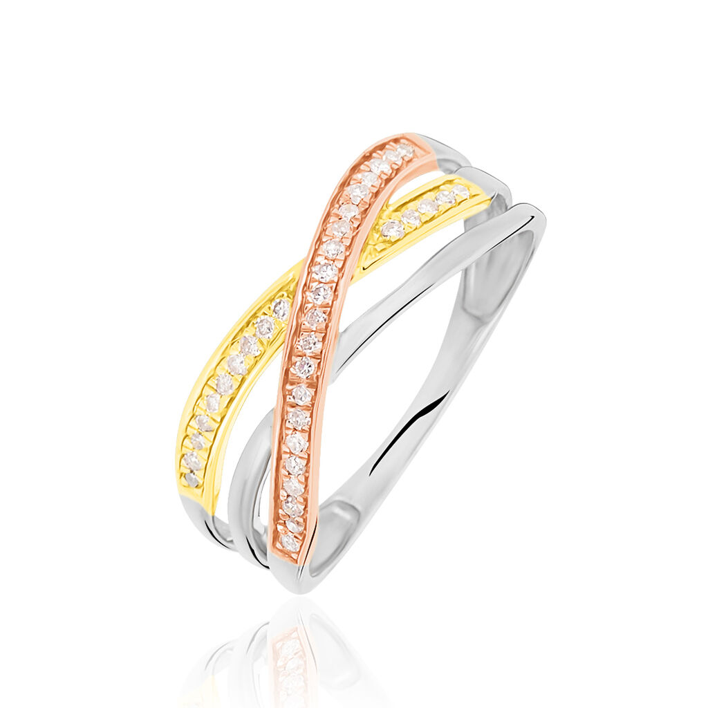 Bague Sabera Or Tricolore Diamant