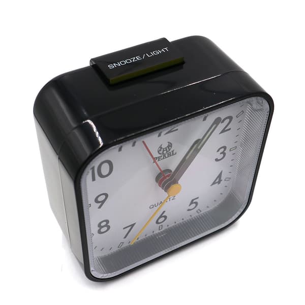 Analog Vekkerklokke Svart