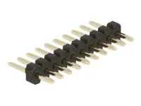 Delock Stiftleiste 10 Pin, Rastermaß 1,27 mm, 1-reihig, gerade, 5 Stück