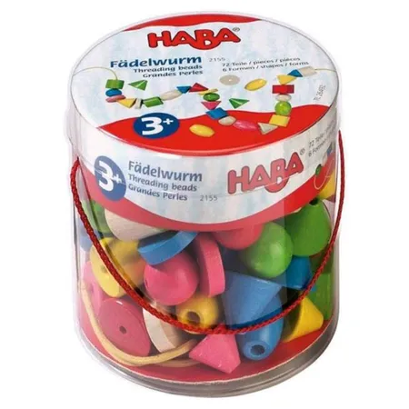 HABA 2155 Schmuckperlen Fädlewurm