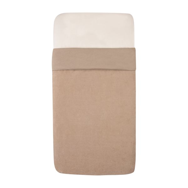 Witlof For Kids Velvet Rib Tuck-Inn Wiegdeken - Soft Sand