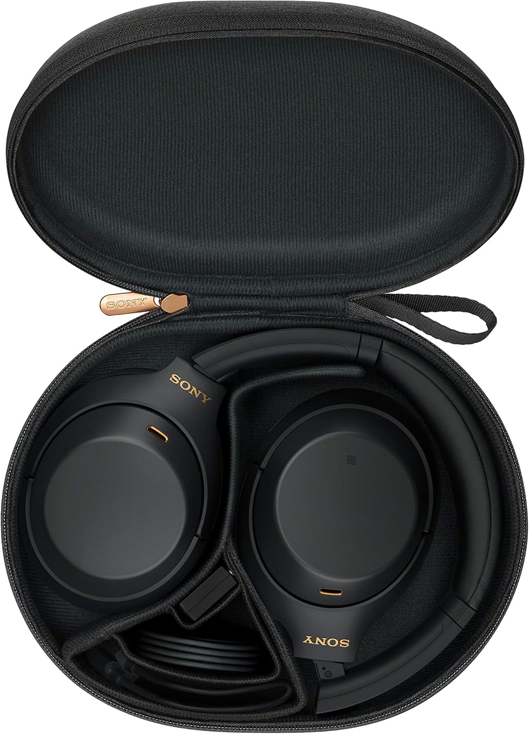 WH1000XM4| Casque Bluetooth à réduction de bruit sans fil, 30 heures d'autonomie, avec micro pour appels téléphoniques, optimisé pour Amazon Alexa et Google assistant, Noir