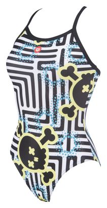 Maillot de Bain Une-Pièce Femme Arena Crazy Labyrinth Light Drop Back Multi-Couleurs
