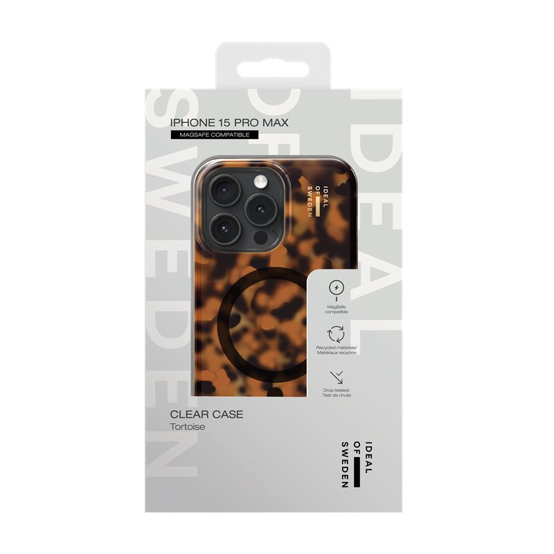 iPhone 15 Pro Max MagSafe Hardcase Hülle Clear Case Recycled (IDCLCMS-I2367P-518) - Tortoise