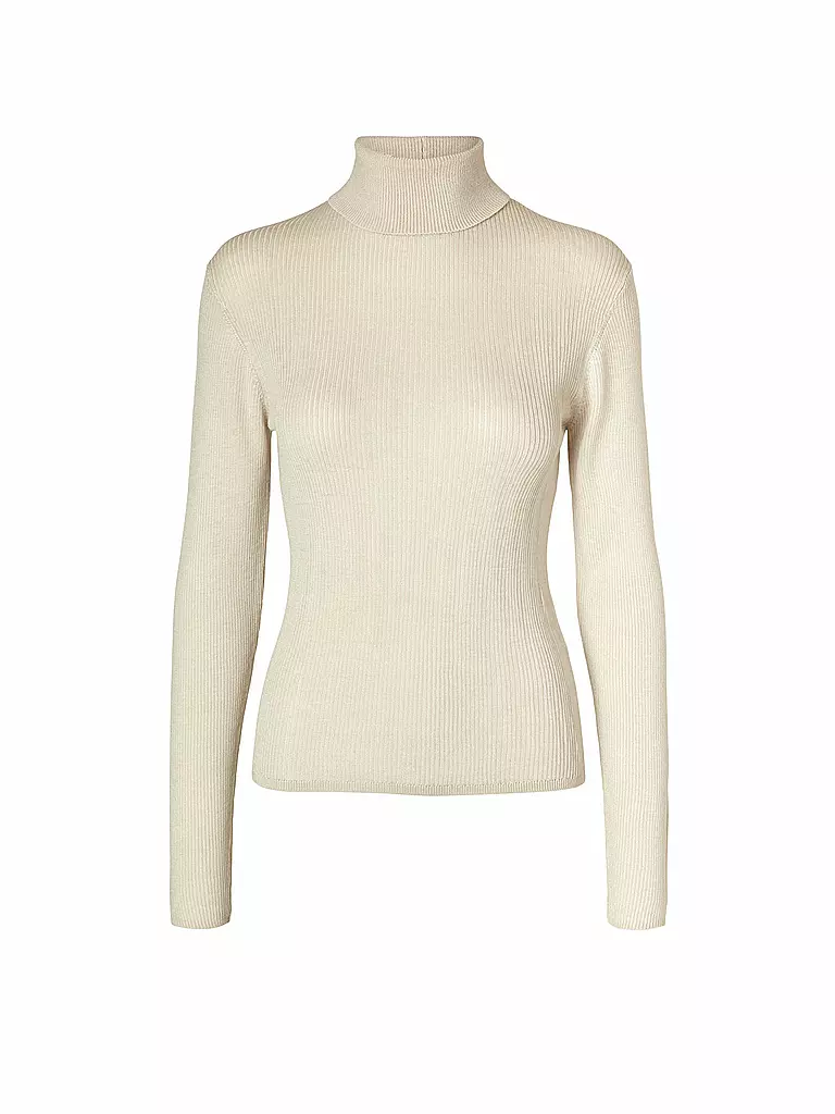 SELECTED FEMME Rollkragenpullover SLFNAJA creme