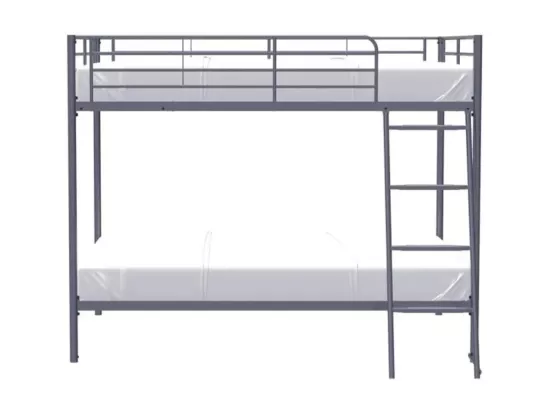 Lit superposé métal 140x190 Big Boss-Couleur Gris foncé